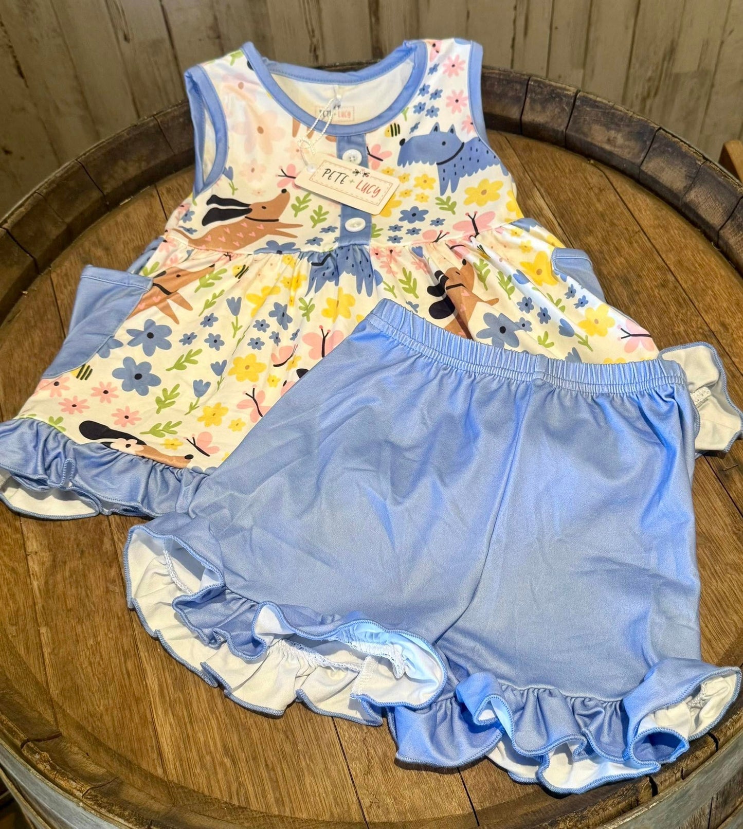 Bark In The Park Two Piece Short Set