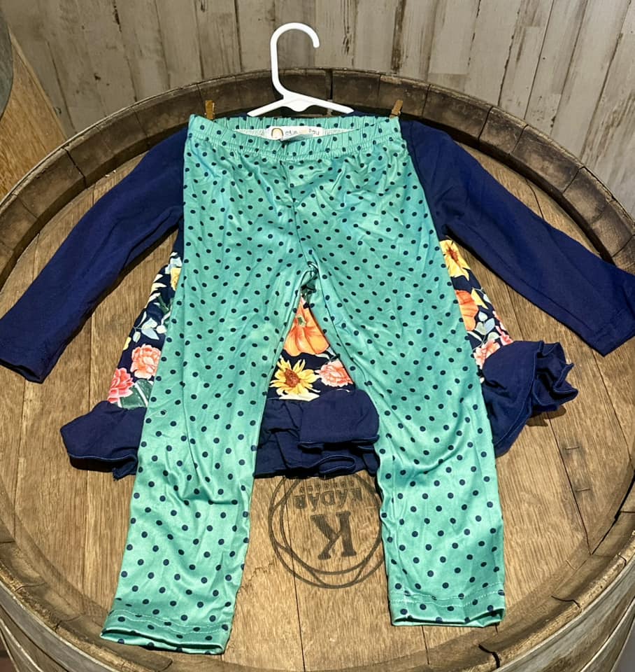 Fall Into Pumpkin Two Piece Pants