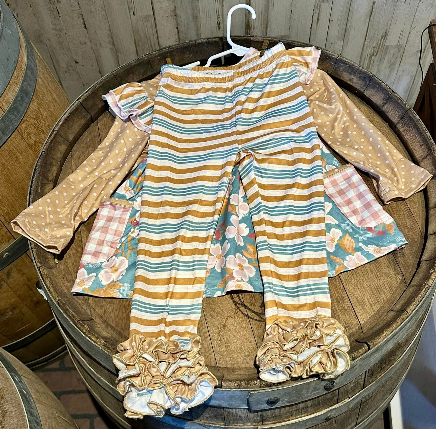 Floral Polka Dots Two Piece Pants