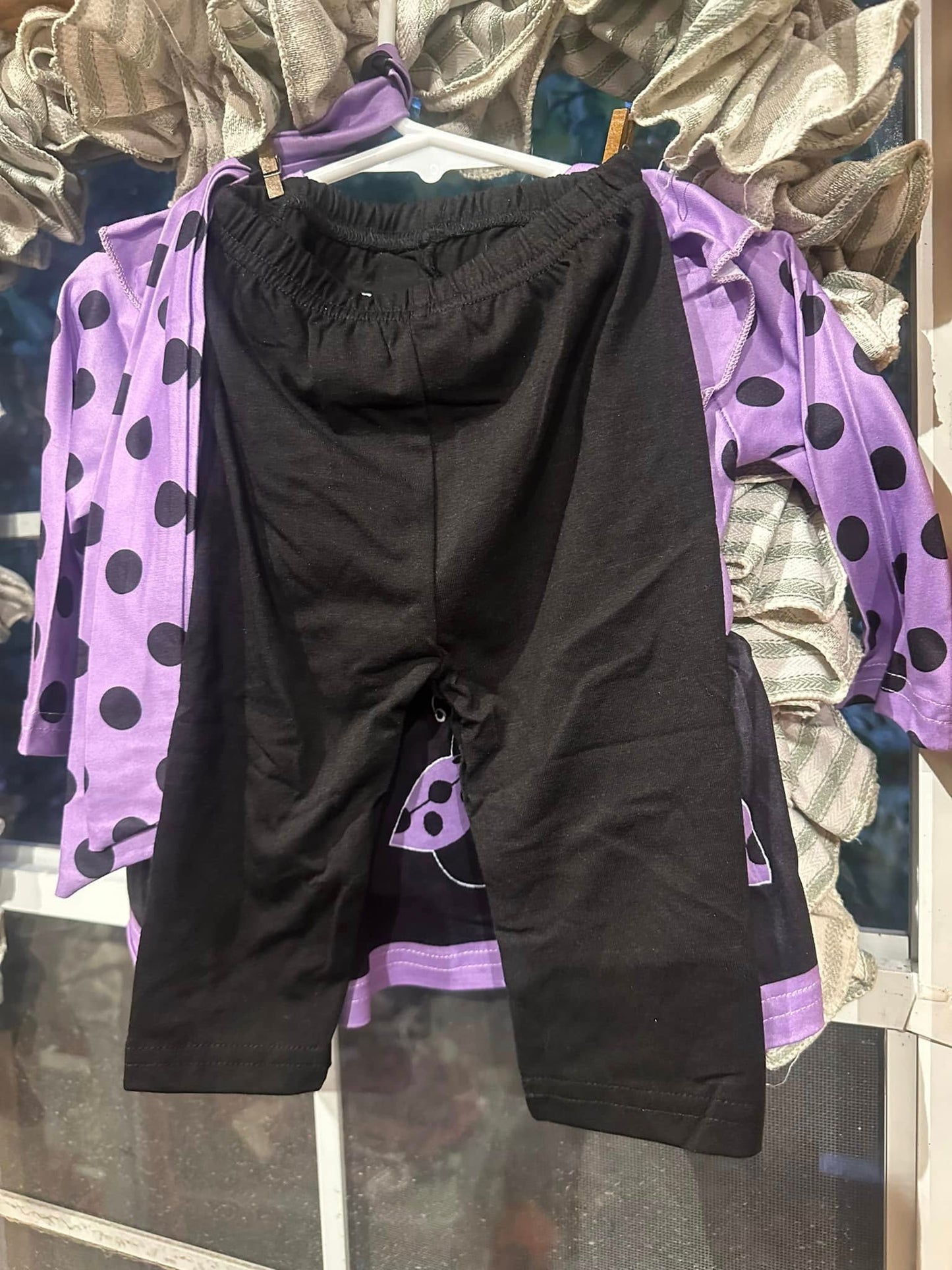 Purple Lady Bugs Two Piece Pants
