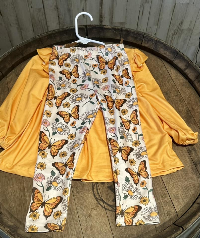 Springtime Butterfly Two Piece Pants