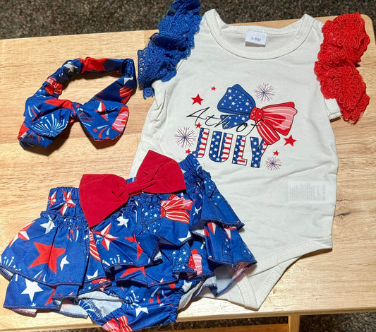 4th of July Three Piece Set
