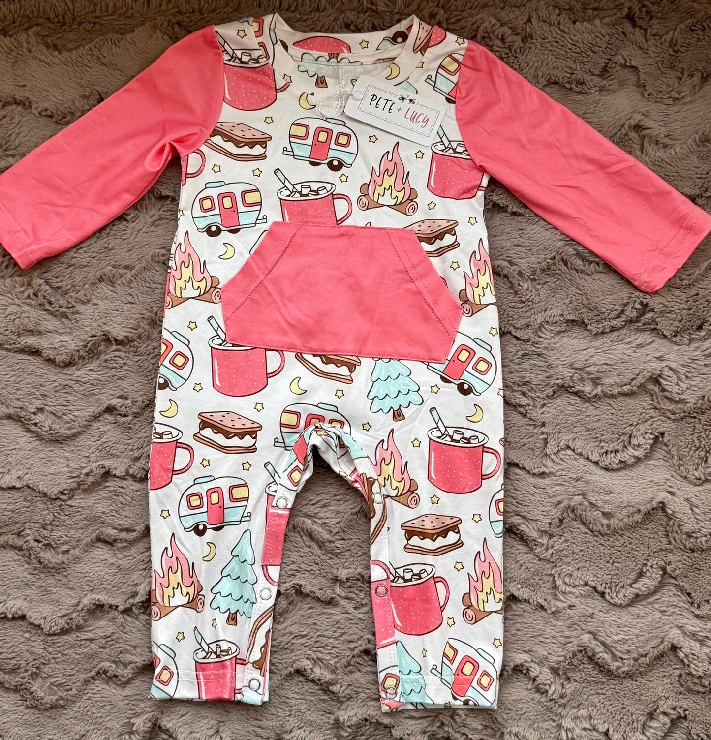 Boys Gone Camping Romper