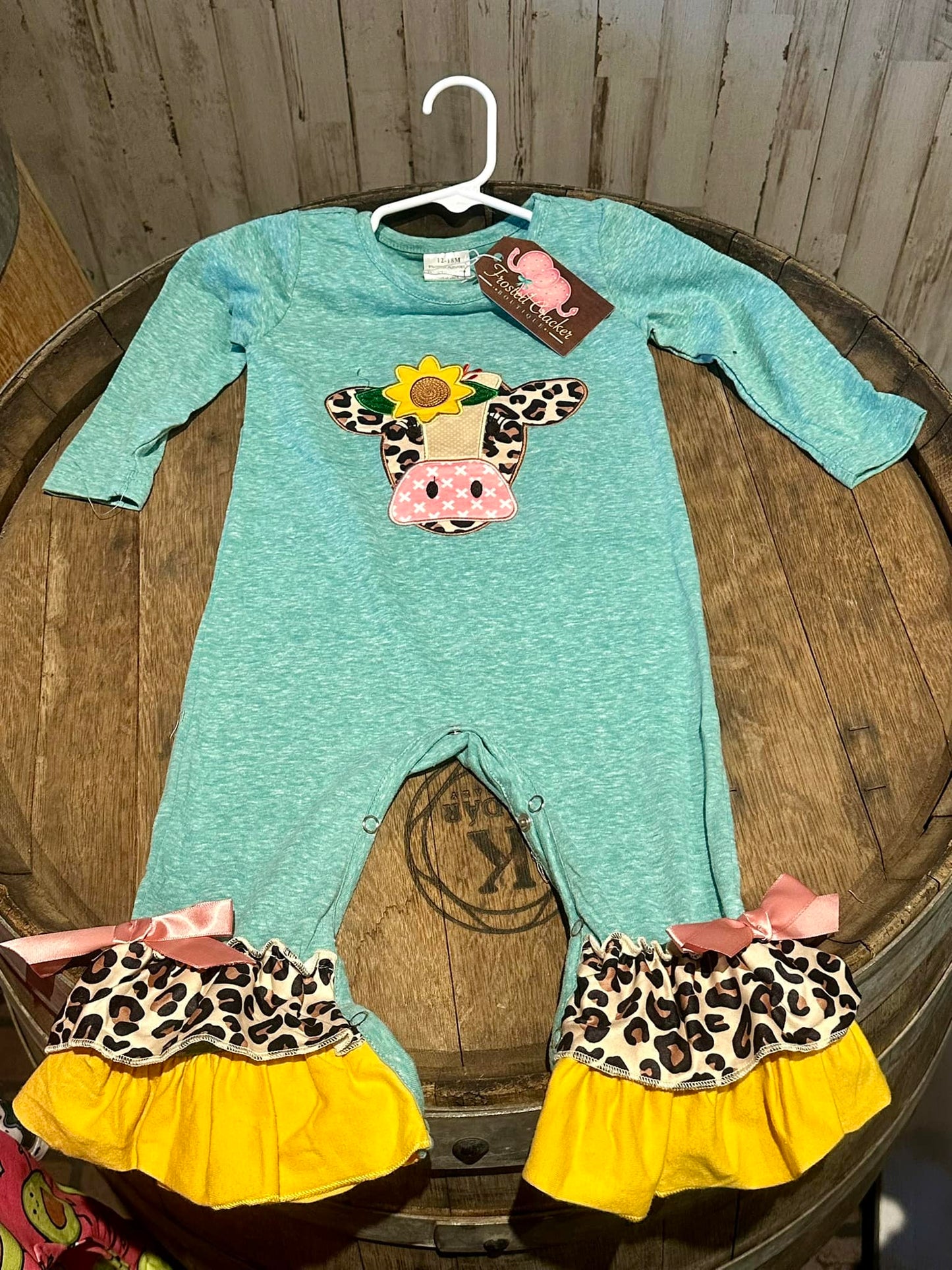 Cheetah Cow Romper