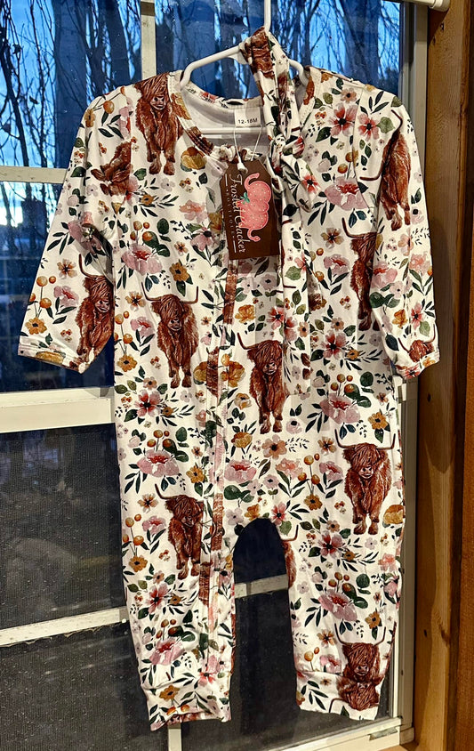 Highland Cow Romper