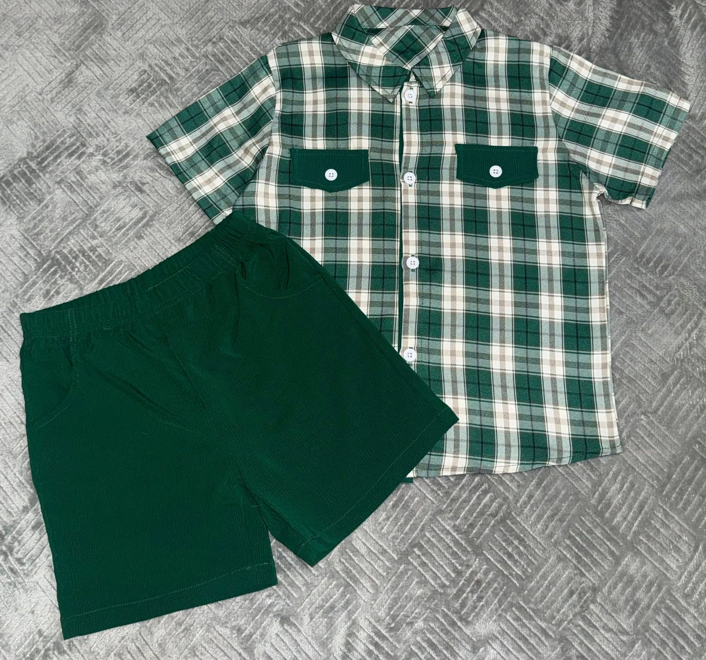 Hunter Green Short Set