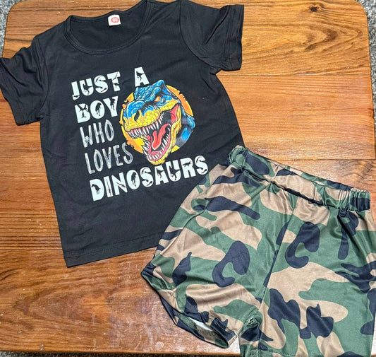 Just A Boy Short Set
