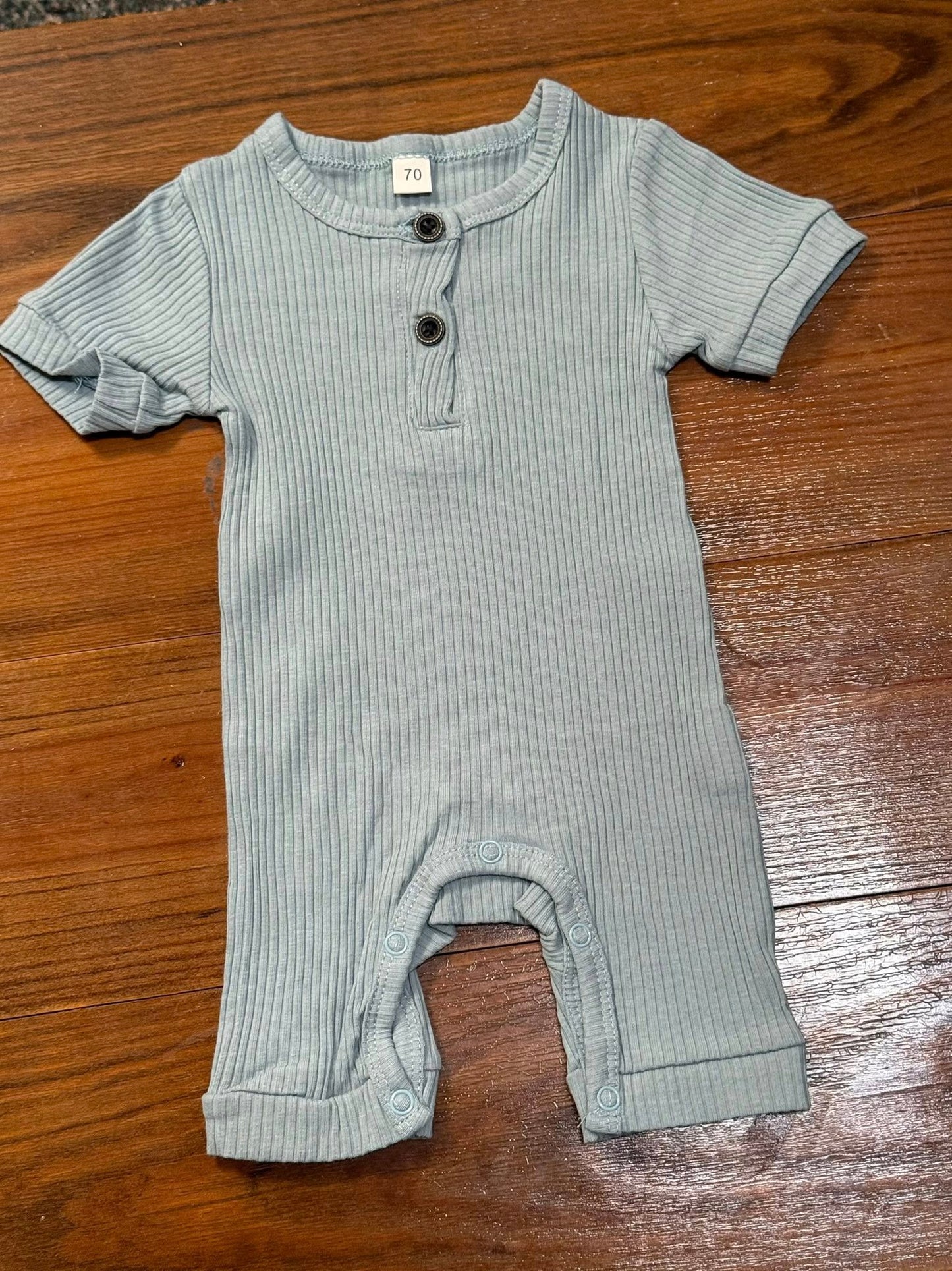 Light Smokey Blue Romper