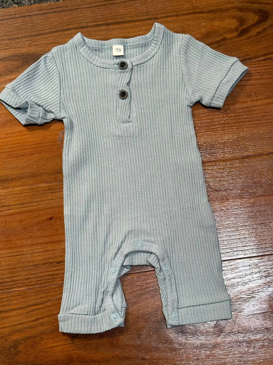 Light Smokey Blue Romper