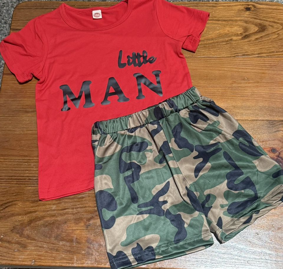 Little Man Short Set