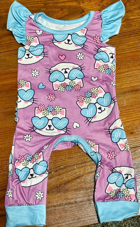 Pastal Kitty Romper