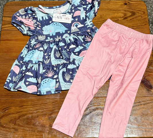 Playful Dino Pant Set