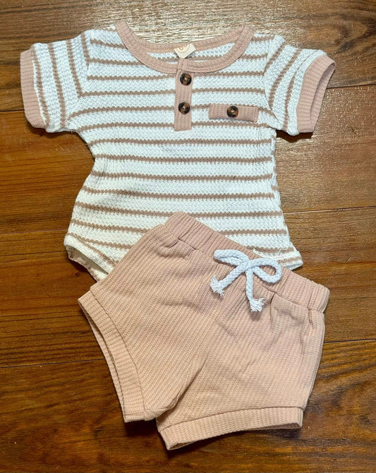 Sand Two Piece Short Set