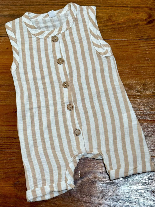 Sand Stripe Romper